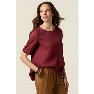 Bluza vaporoasa cu maneci 3/4 imagine
