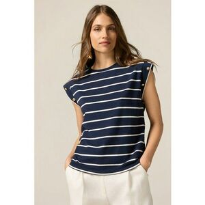 Tricou in dungi din amestec de bumbac imagine