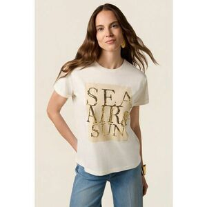 Tricou cu decolteu la baza gatului imagine