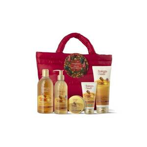 Set cadou ingrijire completa corp - cu extract de argan - in ambalaj textil - Argan del Marocco - 200 ML - 250 ML - 400 ML - 50 ML - 75 ML - imagine