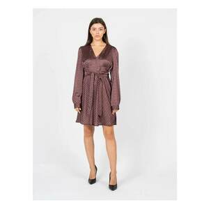 Rochie satinata cu decolteu in V imagine