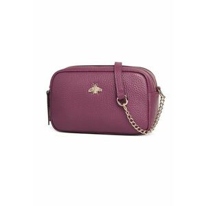 Geanta crossbody din piele cu detaliu metalic discret imagine