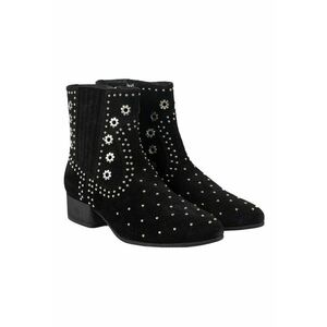 Botine din piele intoarsa decorate cu nituri D Peython - imagine
