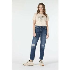 Pantaloni De Dama Albastru Marin Boyfriend Fit 893 Julia Cl1057949 8683197089892 imagine