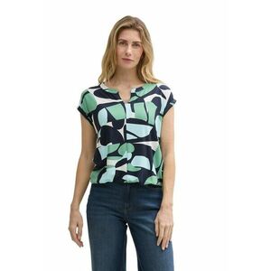 Tricou cu maneci scurte si model geometric imagine