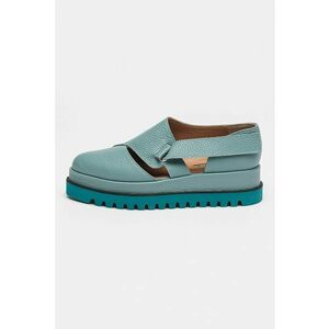 Pantofi wedge de piele imagine