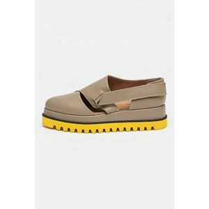 Pantofi wedge de piele imagine