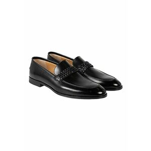 Pantofi loafer din piele lacuita - imagine