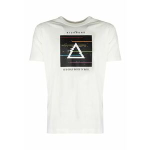 Tricou cu imprimeu foto si decolteu la baza gatului - imagine