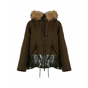 Geaca parka cu garnitura din blana artificiala - 36 imagine