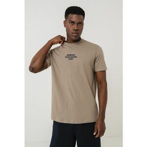 Tricou cu logo si decolteu la baza gatului imagine