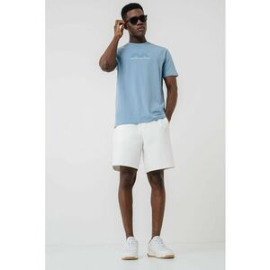 Tricou din bumbac cu logo in relief imagine