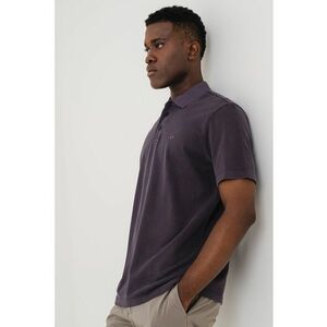 Tricou polo cu logo discret imagine