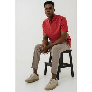 Tricou polo cu logo discret imagine