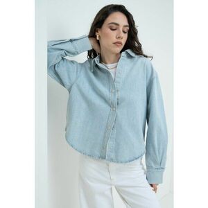Camasa din denim cu maneci lungi imagine