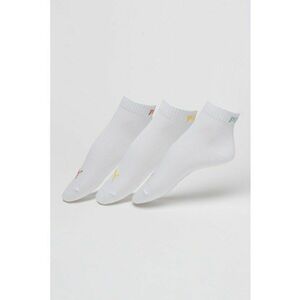 Set de sosete scurte unisex cu detalii logo - 3 perechi imagine