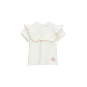 Tricou din amestec de bumbac cu volane imagine