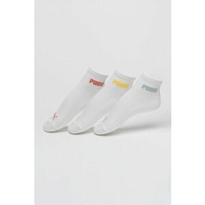Set de sosete scurte unisex cu logo contrastant - 3 perechi imagine