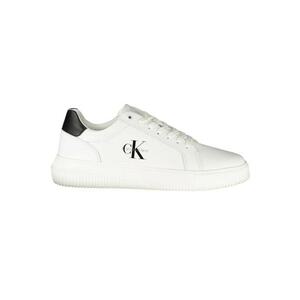 Sneakers barbati Chunky Cupsole - Alb si detalii negre - imagine