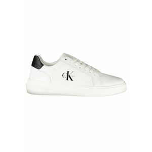 Sneakers barbati Chunky Cupsole - Alb si detalii negre - imagine