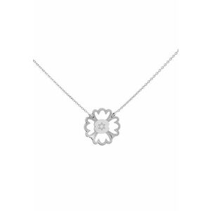 Colier aur alb cu diamant Faith Stylish Flower imagine