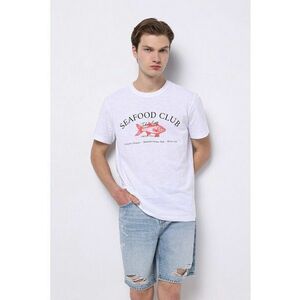Tricou din bumbac cu imprimeu grafic imagine