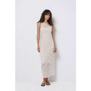 Rochie maxi evazata cu design cu perforatii imagine