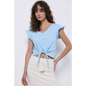 Bluza uni cu decolteu in V imagine