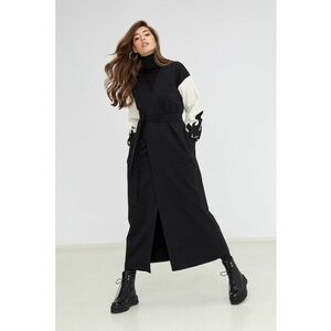 Cardigan lung cu broderii contrastante de catifea Livigno imagine
