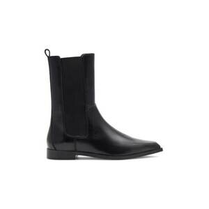 Botine dama - 590559 - Piele naturala - Negru - imagine