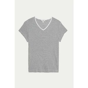 Tricou din amestec de modal cu decolteu in V imagine