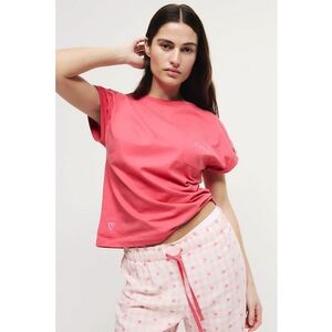 Tricou de pijama cu buzunar pe piept imagine