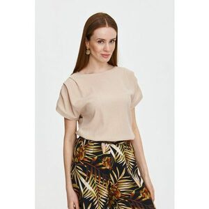 Bluza cu maneci scurte si detalii plisate imagine