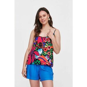 Bluza fara maneci cu model floral imagine