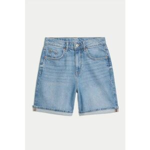 Pantalomi scurti din denim cu design 5 buzunare imagine