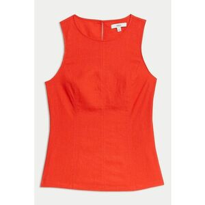 Top din amestec de in - fara maneci imagine
