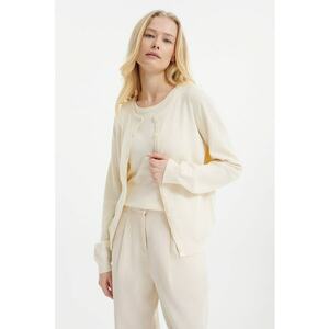 Cardigan uni cu nasturi imagine