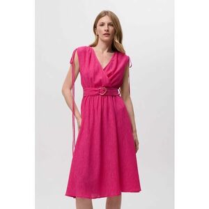 Rochie texturata din amestec de lyocell imagine