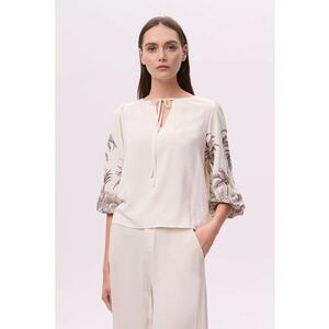 Bluza lejera din amestec de in imagine