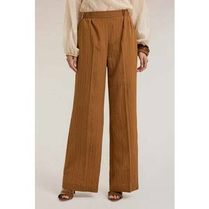 Pantaloni in dungi - din amestec de modal cu talie elastica imagine