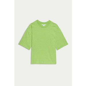 Tricou din bumbac cu model in dungi imagine