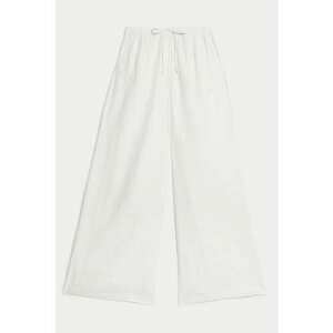 Pantaloni din in cu croiala ampla imagine