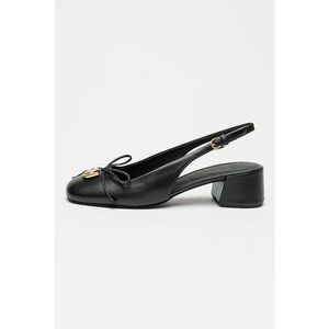 Pantofi de piele cu toc masiv imagine