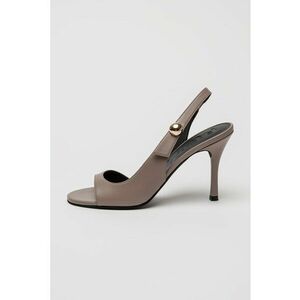 Sandale de piele cu toc clasic imagine