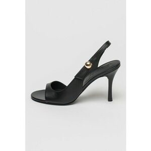 Sandale de piele cu toc clasic imagine