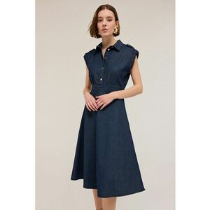Rochie midi din denim imagine