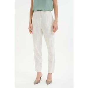 Pantaloni din amestec de bumbac cu talie inalta imagine