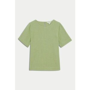 Tricou de bumbac cu decolteu rotund imagine