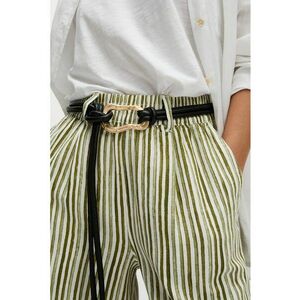 Pantaloni drepti din amestec de in imagine