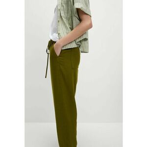 Pantaloni din amestec de in cu snur imagine